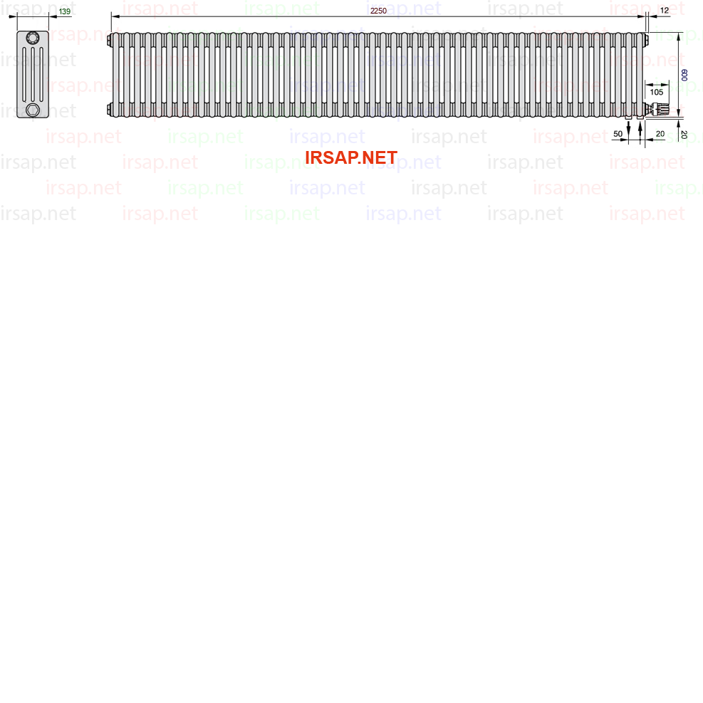 Радиатор IRSAP Tesi 40600/50 T26 CL 01